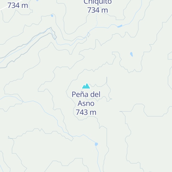 Map of Peña del Asno