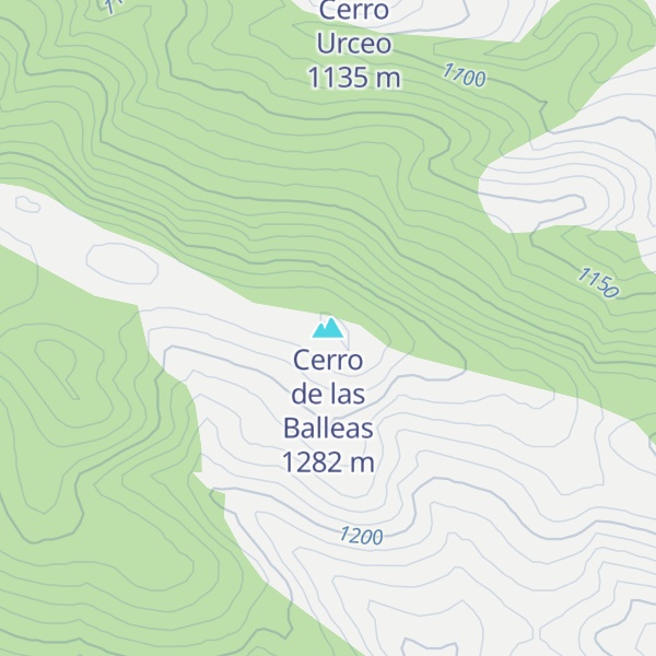 Map of Cerro de las Balleas