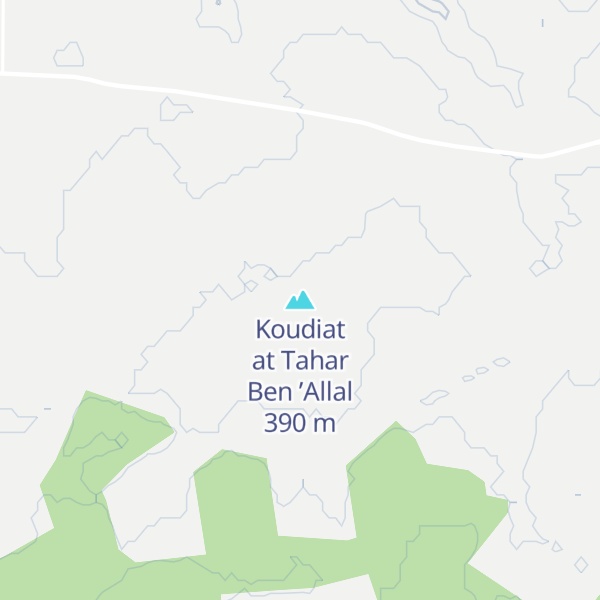 Map of Koudiat at Tahar Ben ’Allal