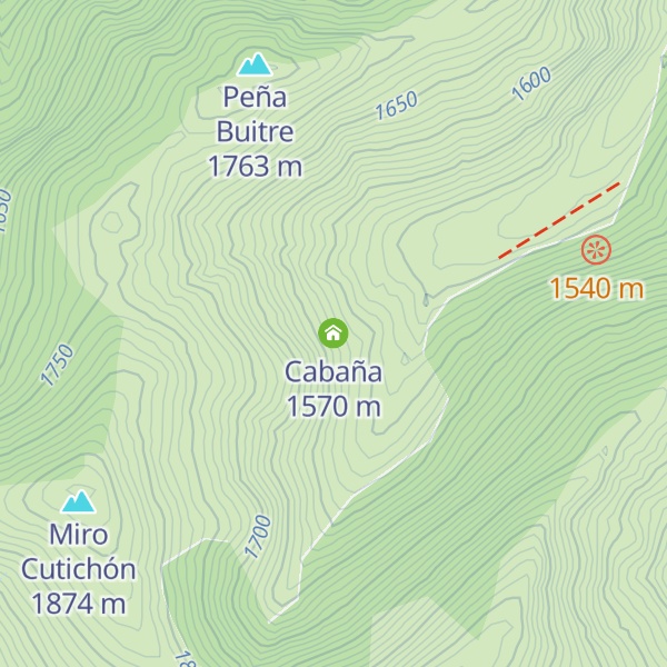 Map of Cabaña