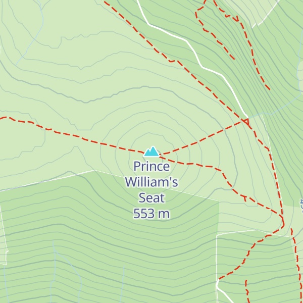 Map of Prince William's Seat