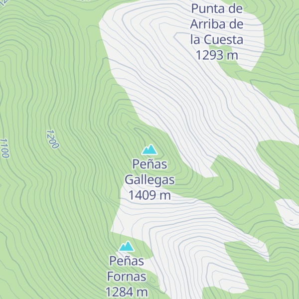 Map of Peñas Gallegas