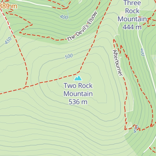 Map of Two Rock Mountain