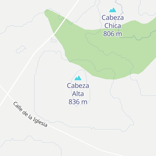 Map of Cabeza Alta