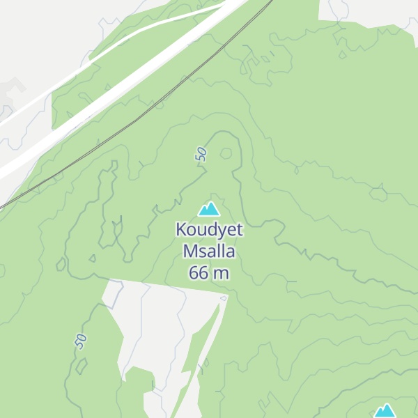 Map of Koudyet Msalla