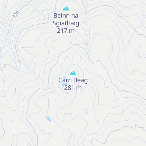 Map of Carn Beag