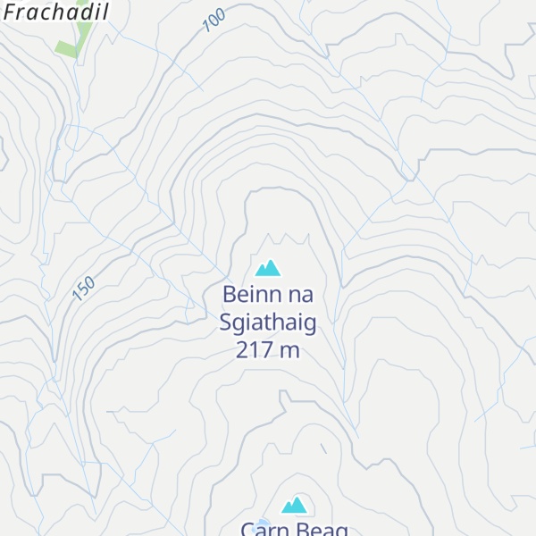 Map of Beinn na Sgiathaig