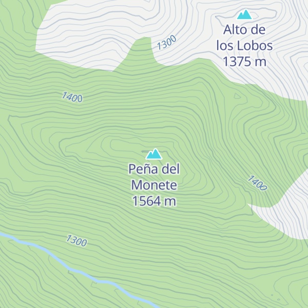 Map of Peña del Monete