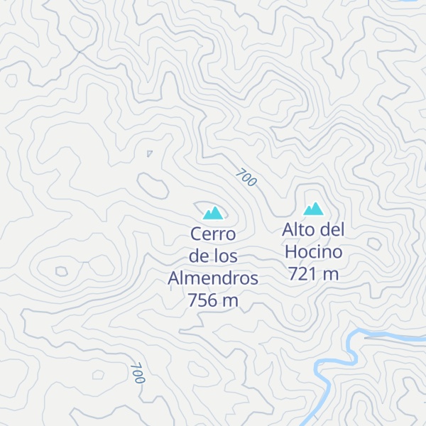 Map of Cerro de los Almendros