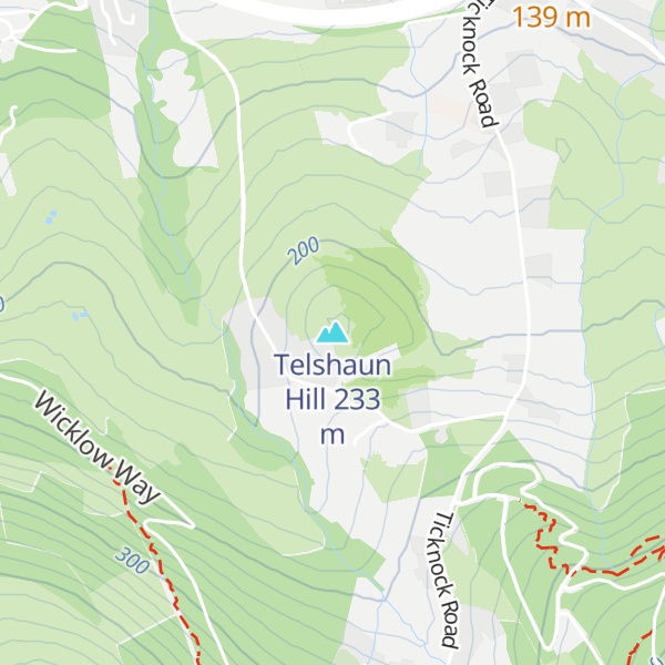 Map of Telshaun Hill