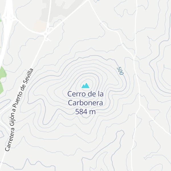 Map of Cerro de la Carbonera