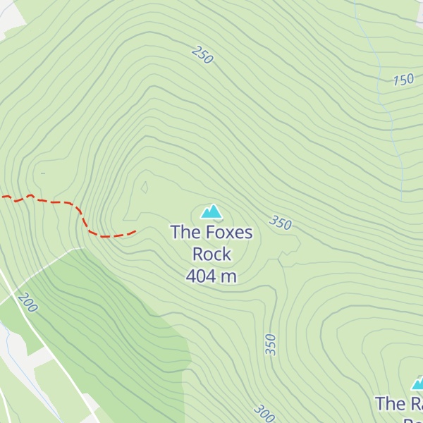 Map of The Foxes Rock