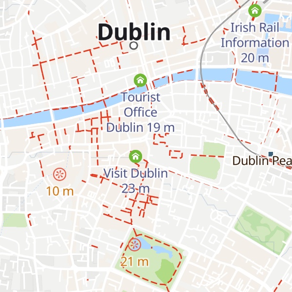 Map of Dublin Visitors Centre