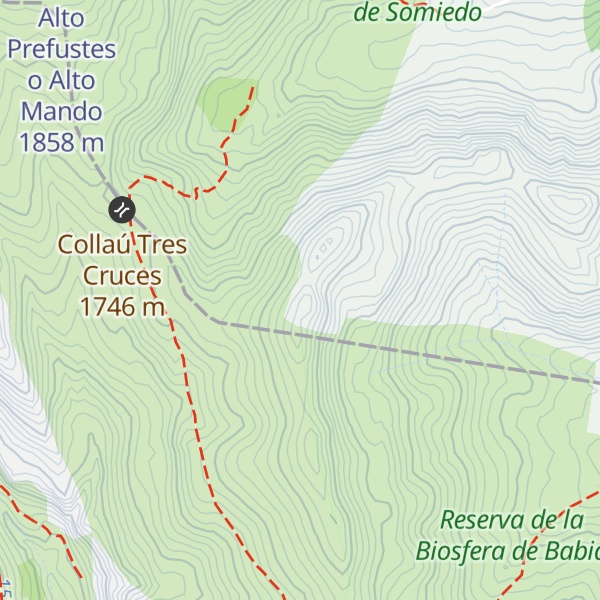 Map of Alto de las Tres Cruces