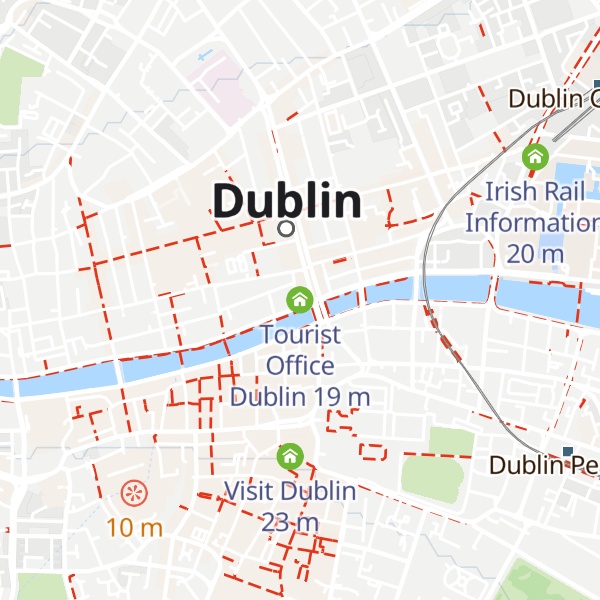 Map of Tourist Office Dublin