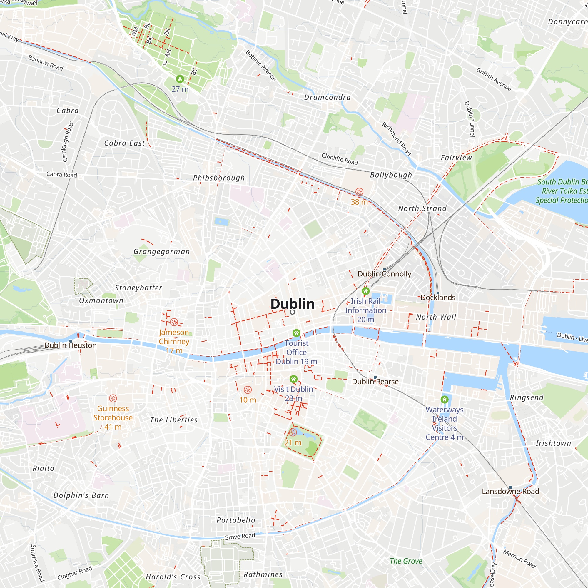 Discover Ireland Centre map