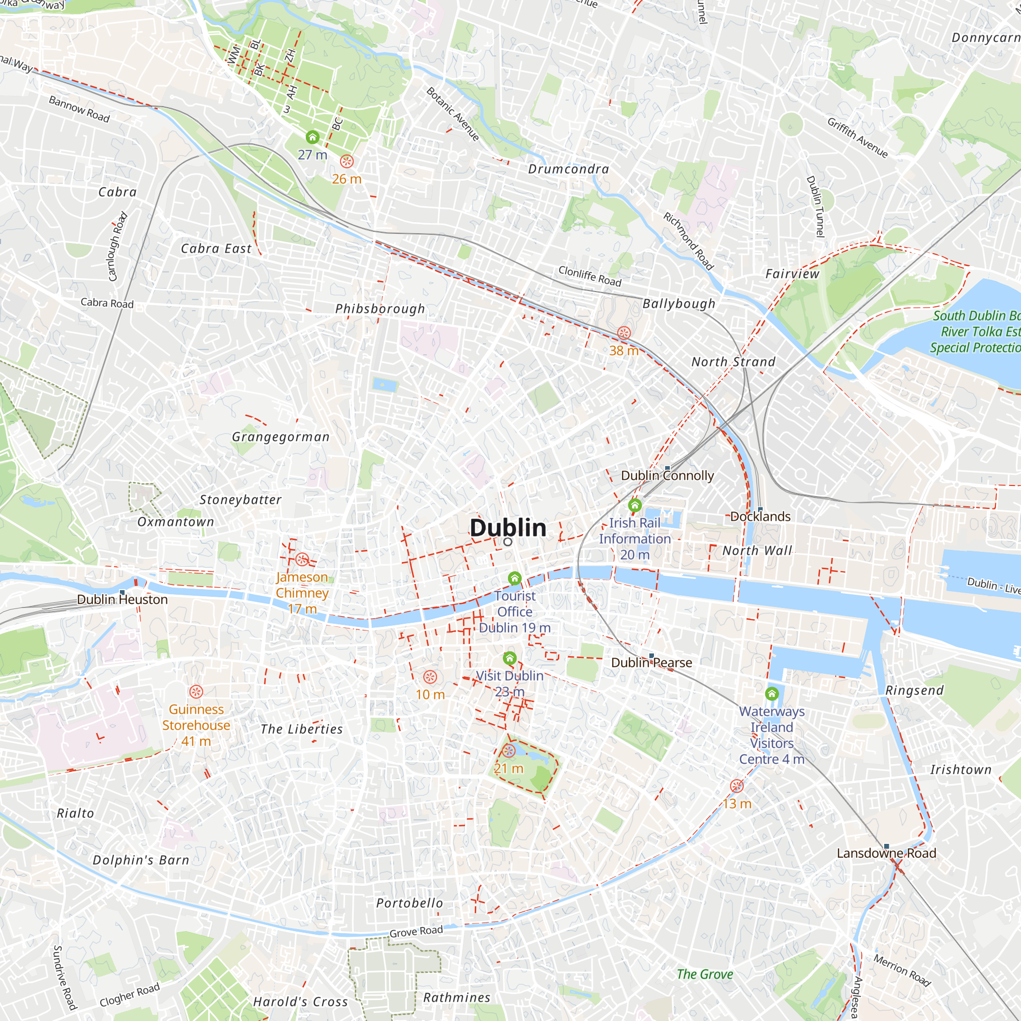 Discover Ireland Centre map