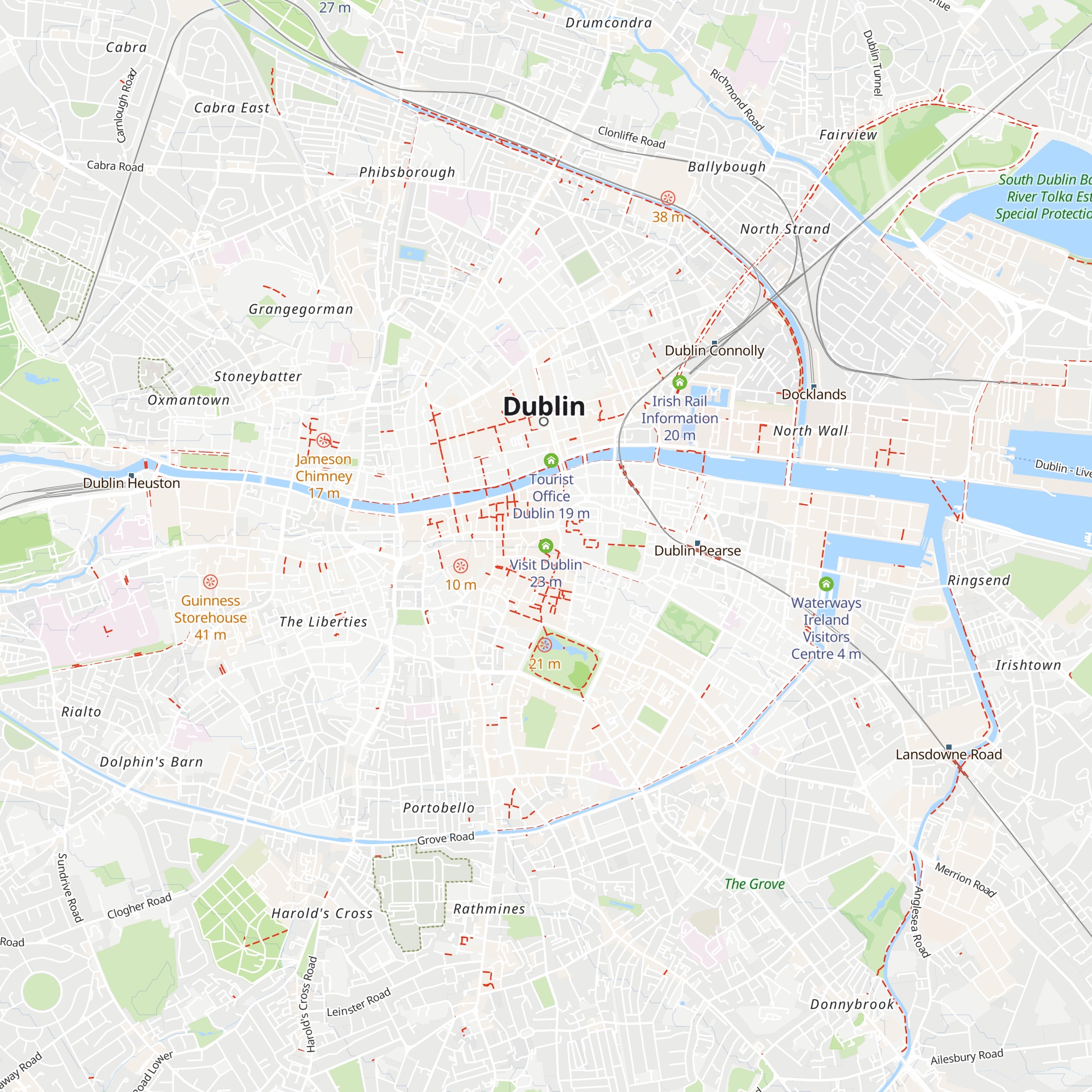 Visit Dublin map