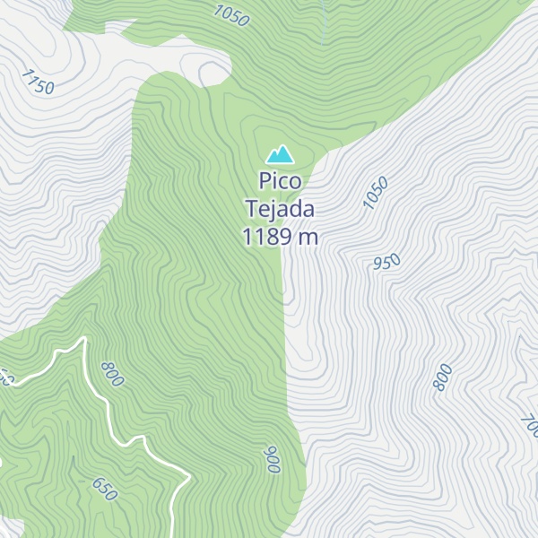 Map of Sierra del Horno
