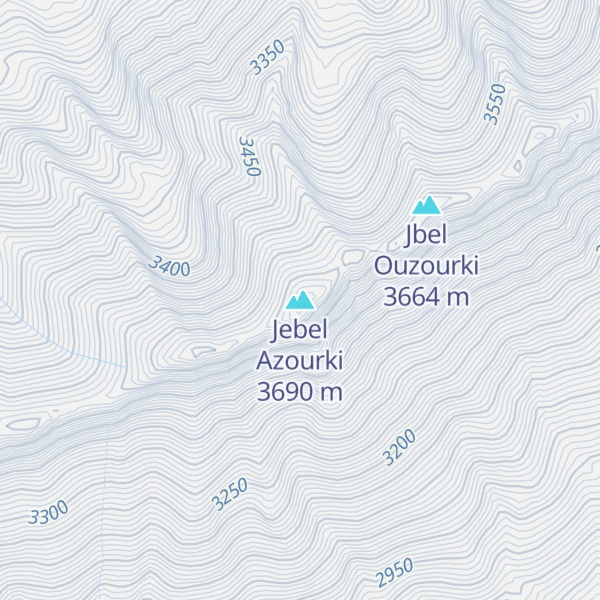 Map of Jebel Azourki
