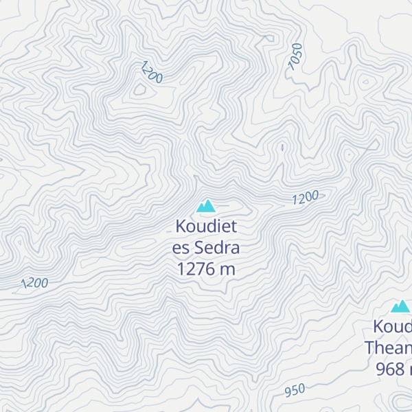 Map of Koudiet es Sedra