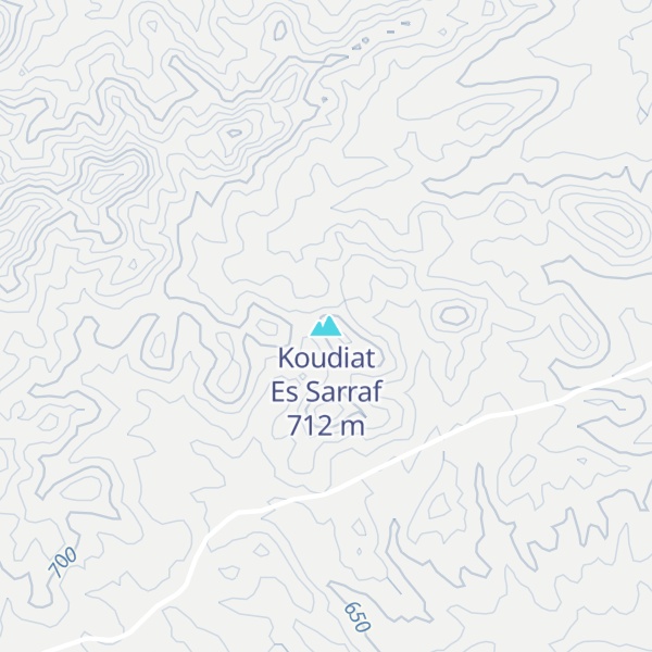 Map of Koudiat Es Sarraf