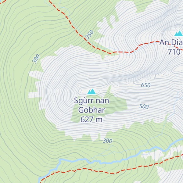 Map of Sgùrr nan Gobhar