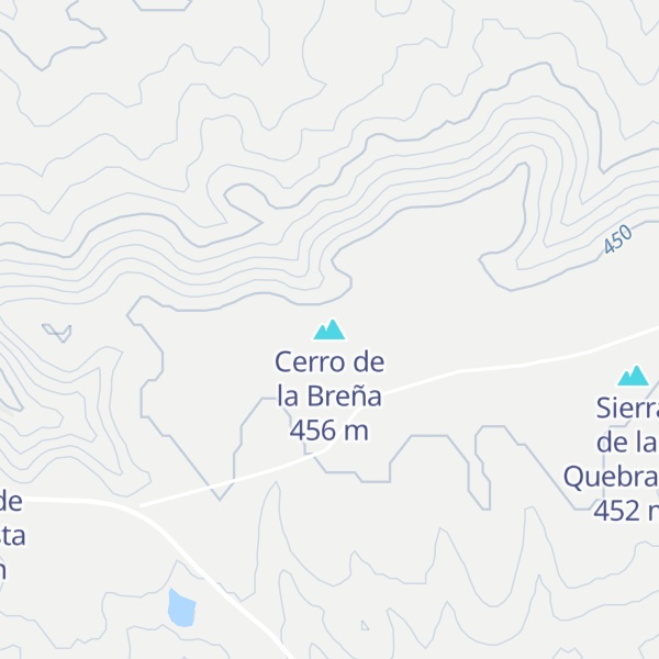 Map of Cerro de la Breña