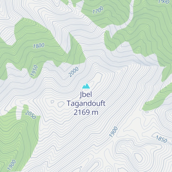 Map of Jbel Tagandouft