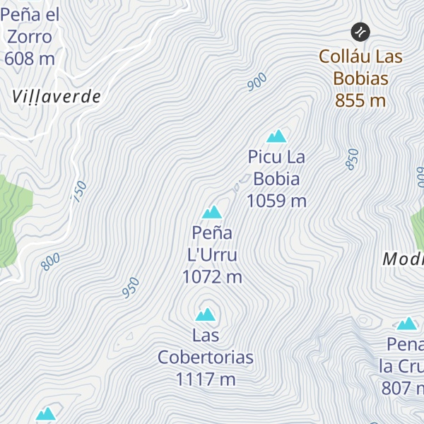 Map of Peña L'Urru