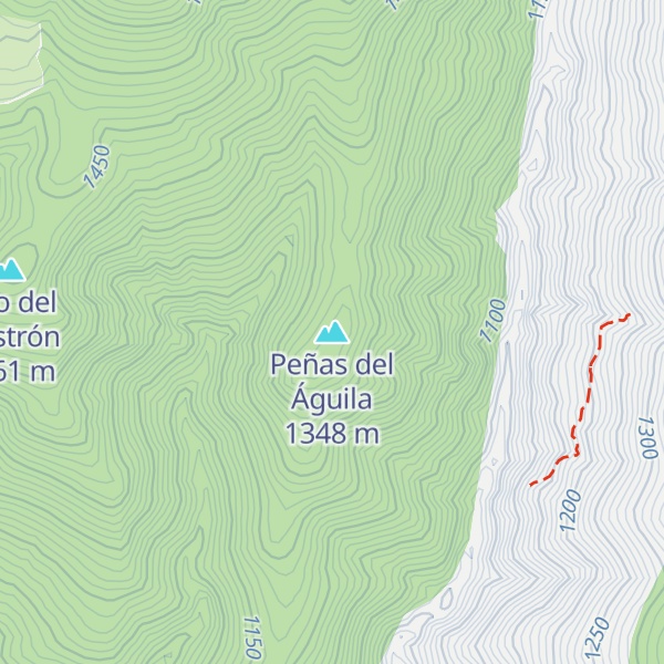 Map of Peñas del Águila