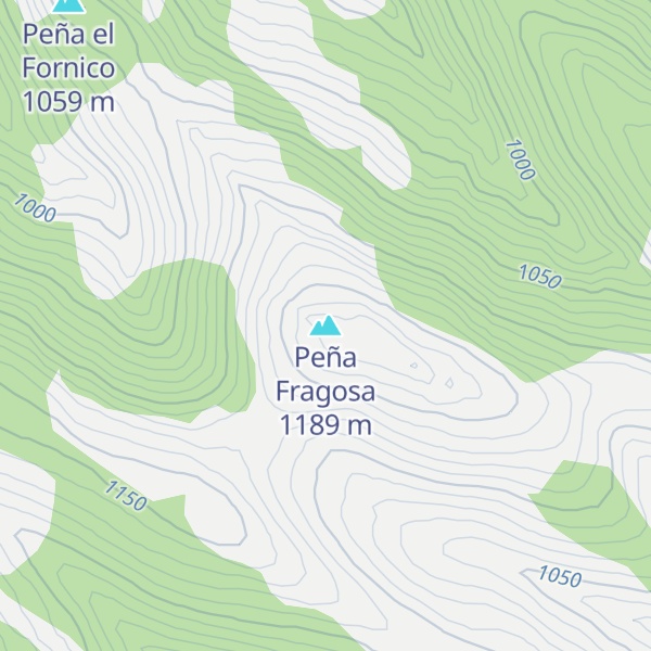 Map of Peña Fragosa