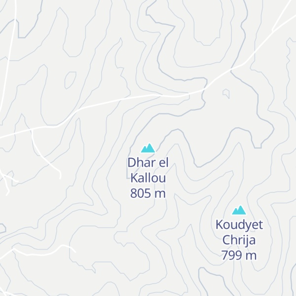 Map of Dhar el Kallou