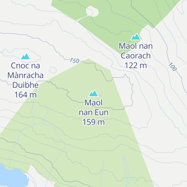 Map of Maol nan Eun