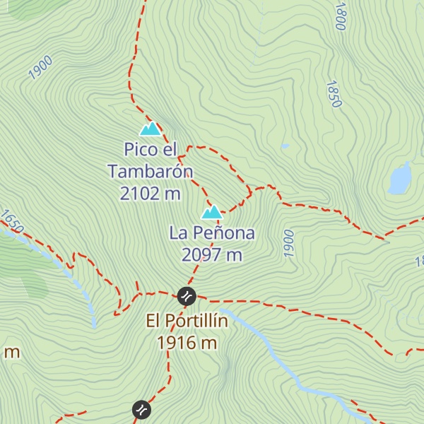 Map of La Peñona