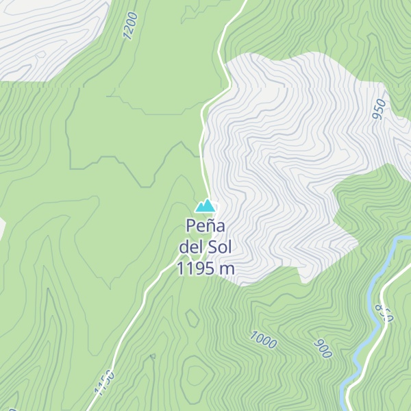 Map of Peña del Sol