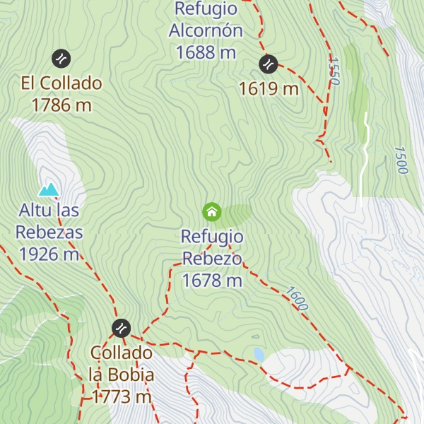 Map of Refugio Rebezo