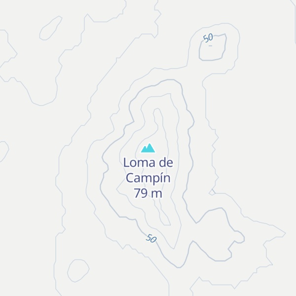 Map of Loma de Campín