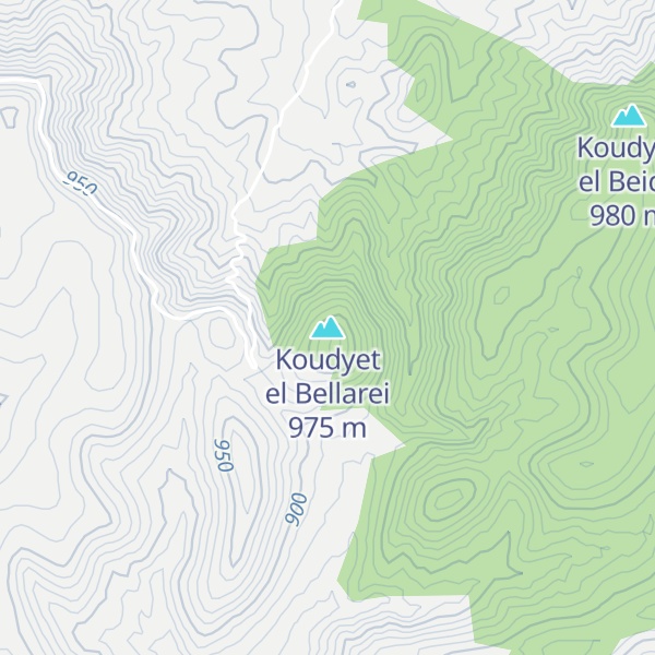 Map of Koudyet el Bellarei