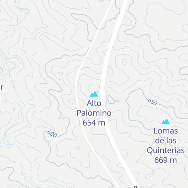 Map of Alto Palomino