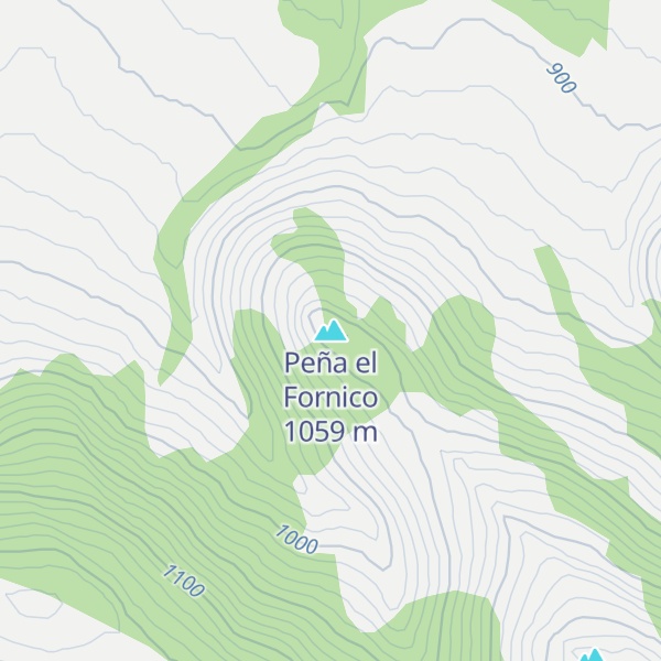 Map of Peña el Fornico