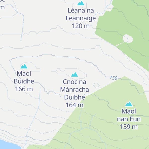 Map of Cnoc na Mànracha Duibhe