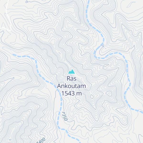 Map of Ras Ankoutam