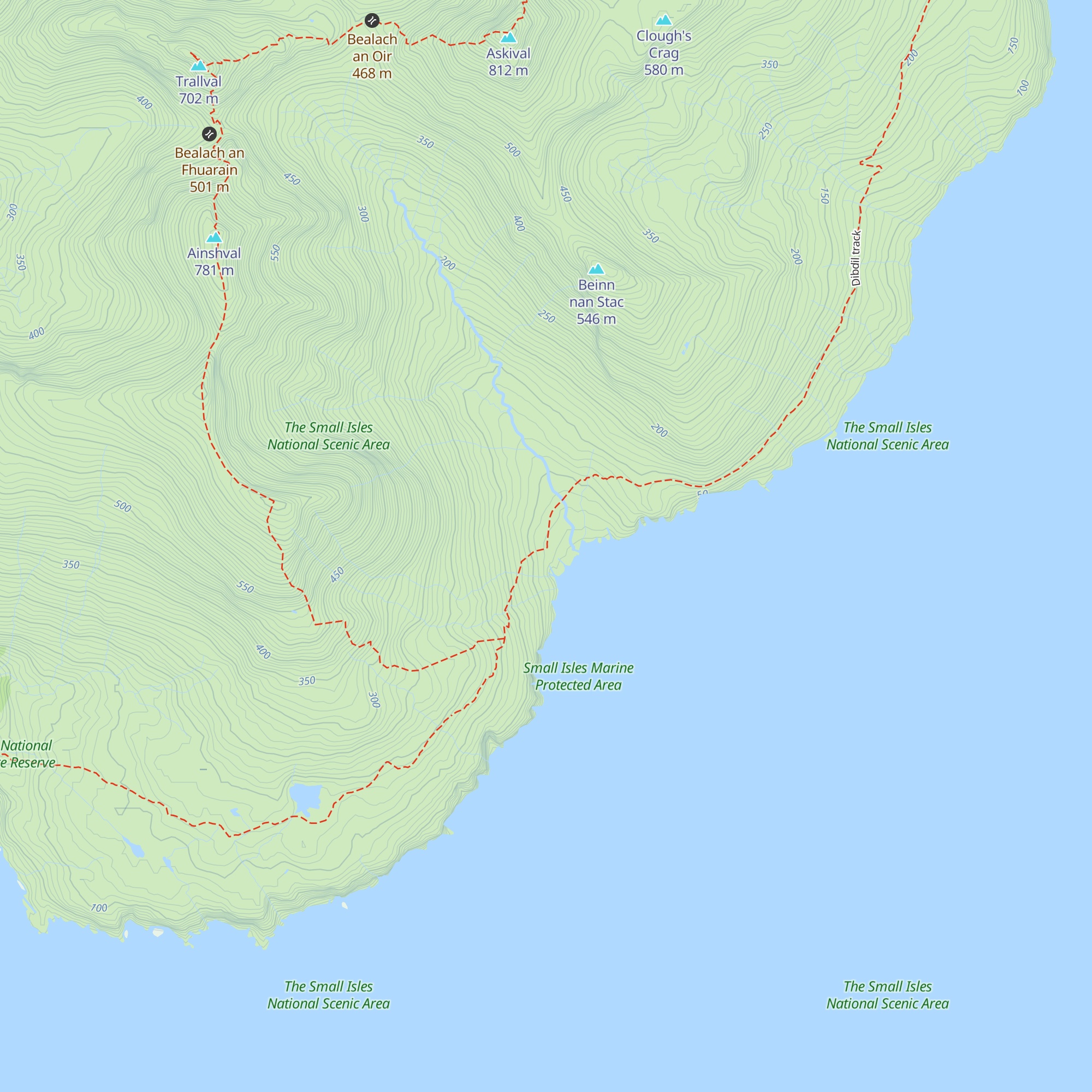 Dibidil Bothy map