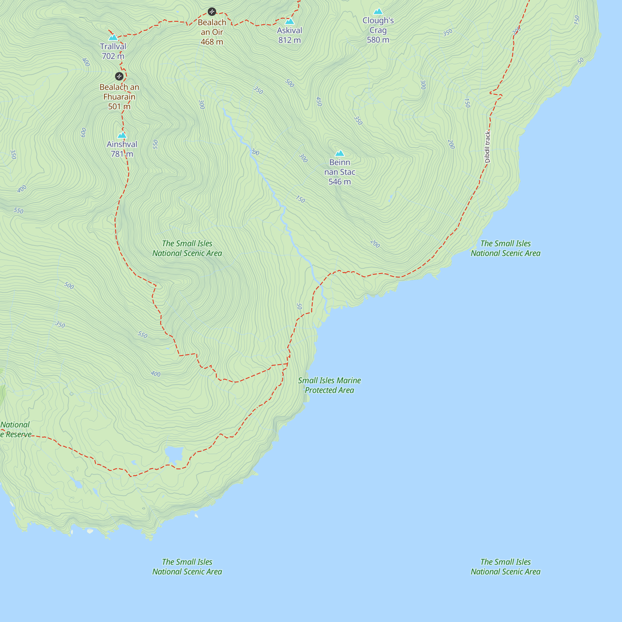 Dibidil Bothy map