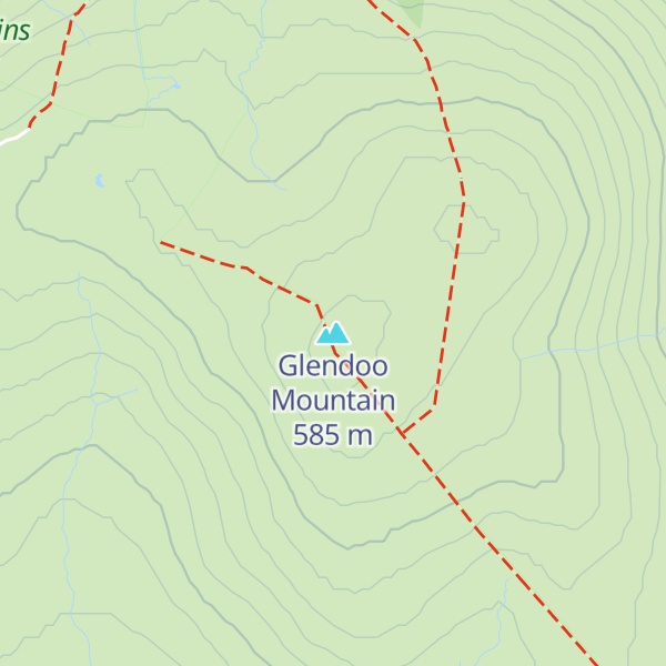 Map of Glendoo Mountain