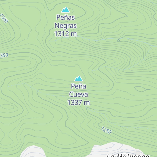 Map of Peña Cueva