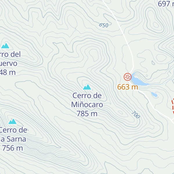 Map of Cerro de Miñocaro