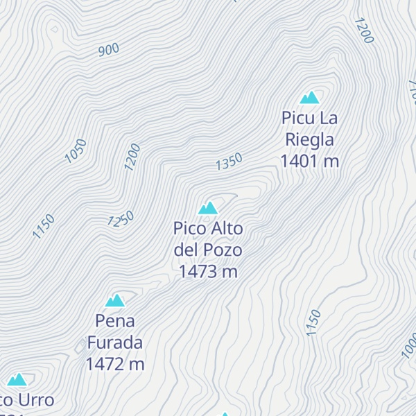 Map of Pico Alto del Pozo