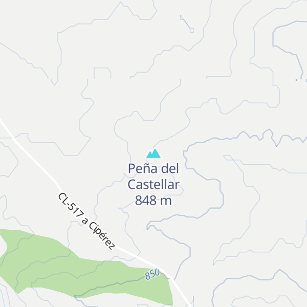 Map of Peña del Castellar